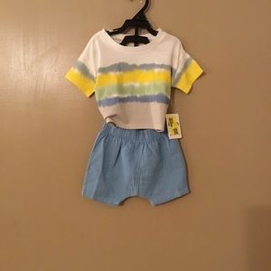 New boys short set size of months